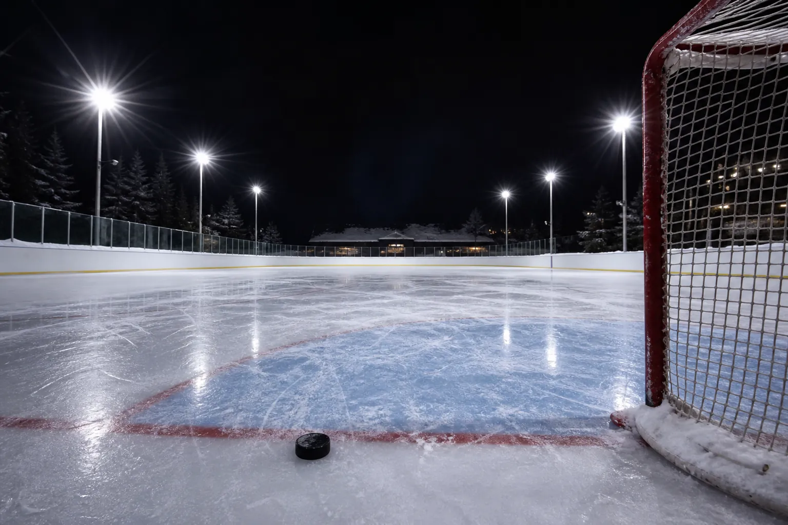 An ice hockey rink used by Canadian officiating organizations