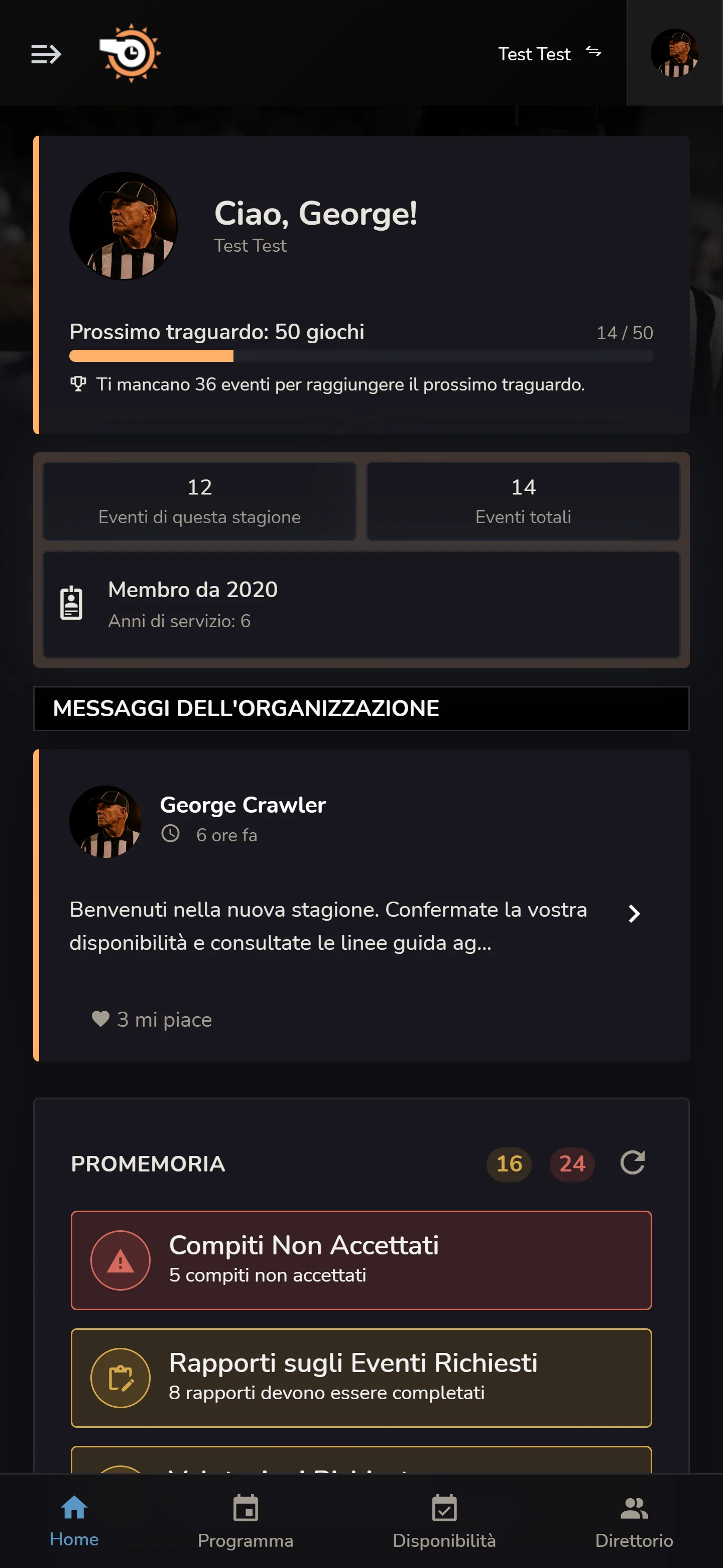 Home membri Horizon Staff Scheduler su un telefono